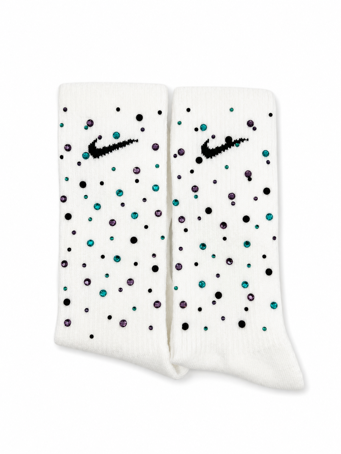 Nike Bedazzled Crew Socks ✨
