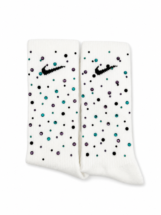 Nike Bedazzled Crew Socks ✨