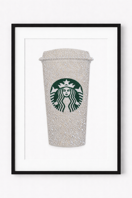 Starbucks Rhinestone Art